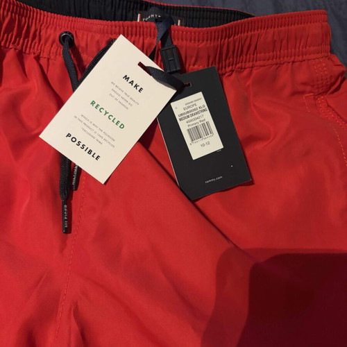 Tommy Hilfiger kids' swim shorts, red, size 140 cm