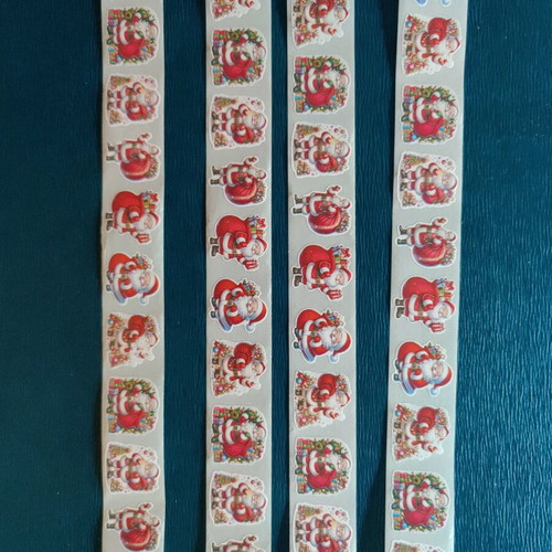 Christmas stickers Santa Claus 50 pcs new