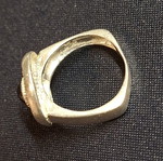 Silver ring with 925 stamp, like new