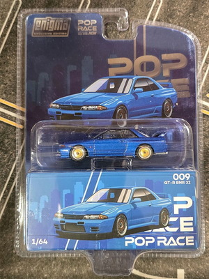 Pop Race X Enigma 1/64 Nissan Skyline R32 Bayside Blue καινούργιο