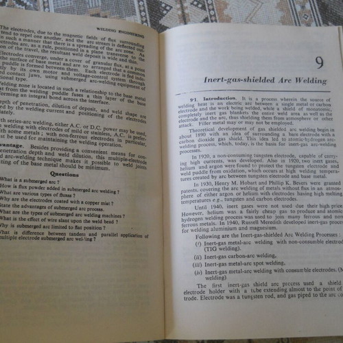 Welding Engineering book used in mediocre condition