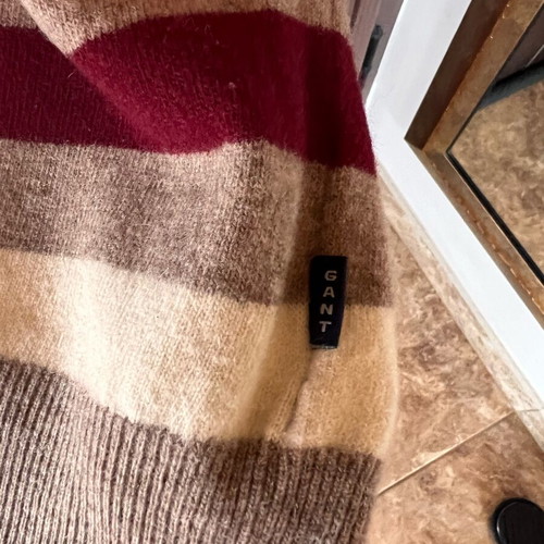 Gant 100% wool striped sweater size L like new