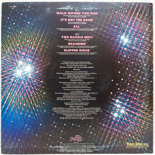 Dazzle–Dazzle vinyl LP album used, disco funk