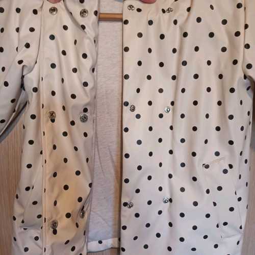 Zara waterproof jacket for girls, size 110, like new, white