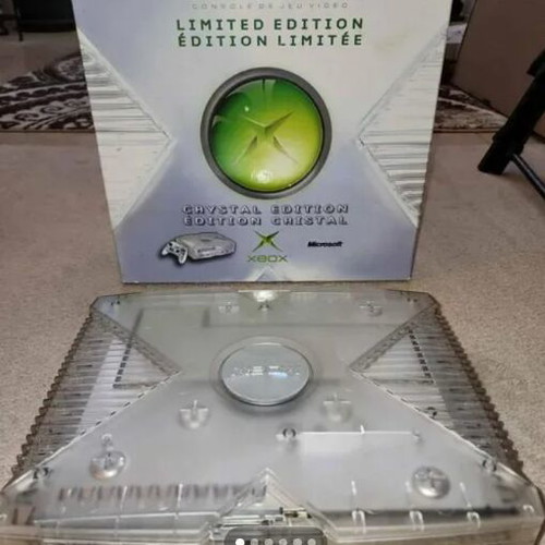 Microsoft Xbox Console Crystal Limited Edition used, boxed