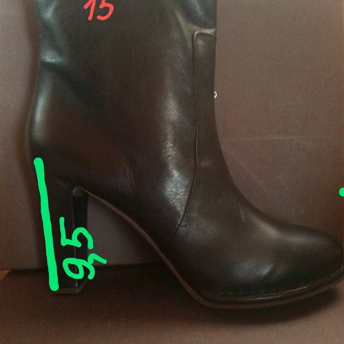 Roberto Del Carlo leather ankle boots new, size 39.5, black