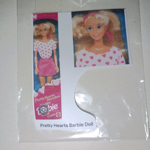 Pretty Hearts Barbie shirt like new