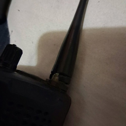 Icom portable walkie-talkie used, long range, powered by socket only