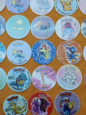 Pokémon tags used, collector set of 23 pieces
