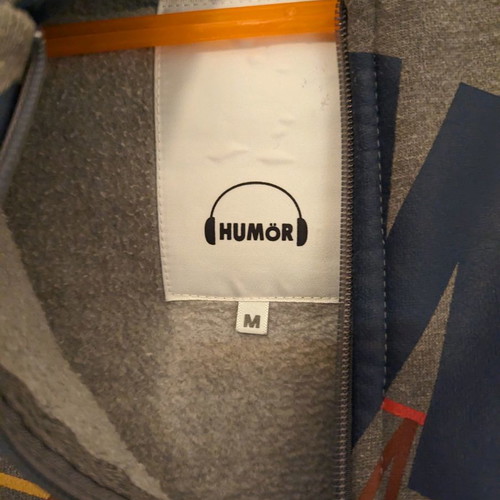 Humor Medium sweatshirt jacket used, gray without pockets
