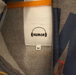 Humor Medium sweatshirt jacket used, gray without pockets