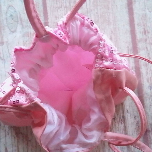 Tedi children's drawstring bag like new, pink