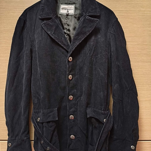 Emporio Armani corduroy jacket size 40 like new, black