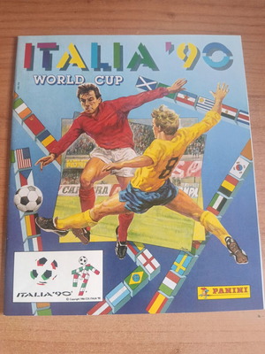 Άλμπουμ Panini Italia 90 World Cup με αυτοκόλλητα, συλλεκτική ανατύπωση