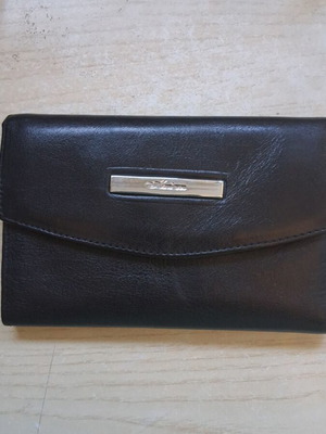 Arcos handmade leather wallet black like new, size 16x11 cm