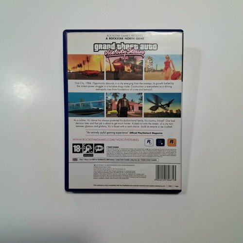 Grand Theft Auto Vice City Stories PS2 game like new, English version