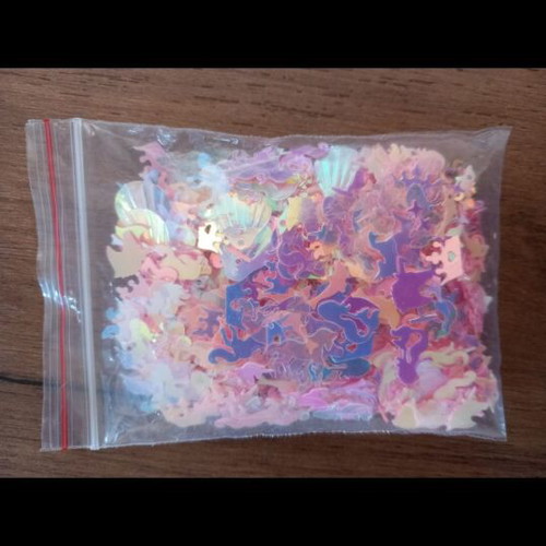 Confetti new in various designs for decoration