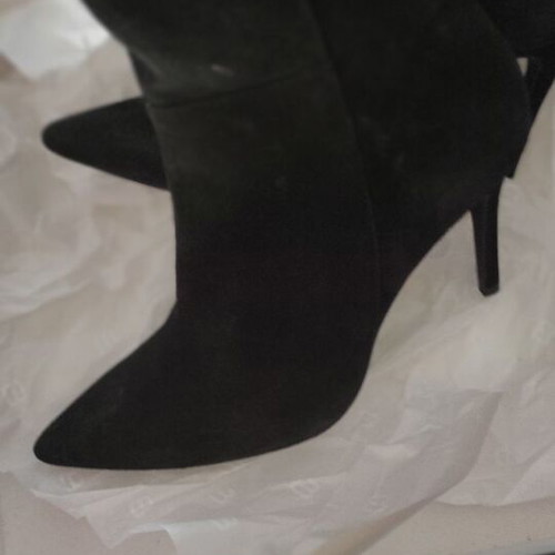 Marian suede leather boots new, black, size 39
