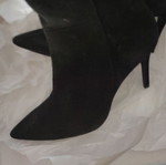 Marian suede leather boots new, black, size 39