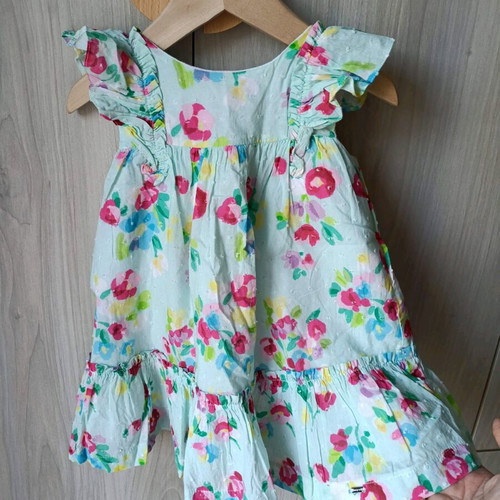 Mayoral dress 24 months like new, multicolored turquoise