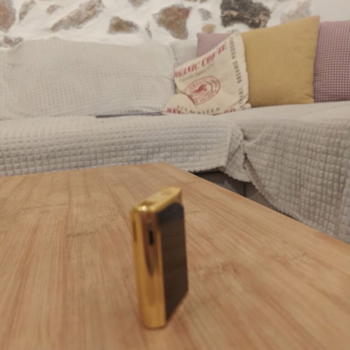 Win Alfie P-800 vintage lighter like new, black and gold