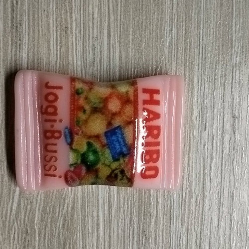Haribo gummy bear miniatures new, set of 7 epoxy resin figures