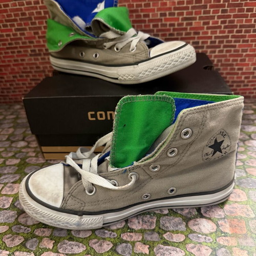 Converse Kids Sneakers Ctas Two Fold Kid like new, grey and blue