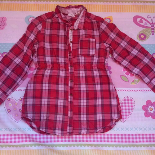H&M shirt 110 cm like new, thin, white and red