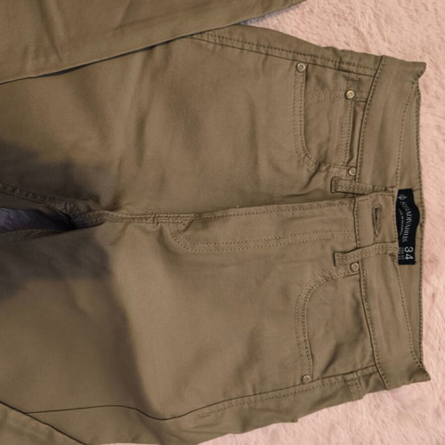 Stradivarius beige leather pants XS 34 used