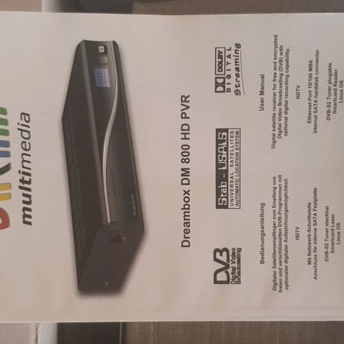 Dreambox DM 800 HD PVR μεταχειρισμένο, μόνο για ανταλλακτικά