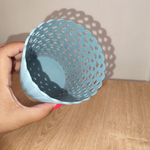 Plastic organizing case used, gray color