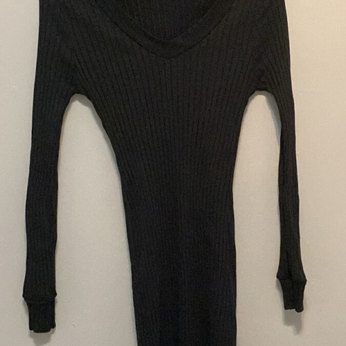 Fitted black dress like new, size S