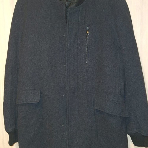 Zara men's coat M used, charcoal with 51% wool