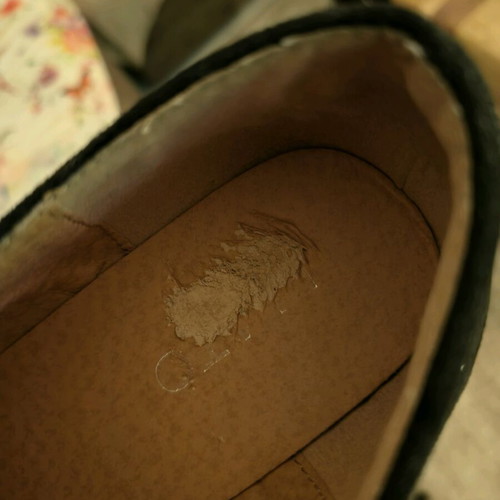 Loafer suede low shoes used, black with laces, size 40