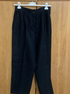 Zara black linen pants size L like new