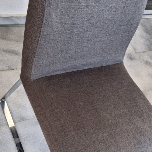 Kitchen chairs, set of 2, metal frame