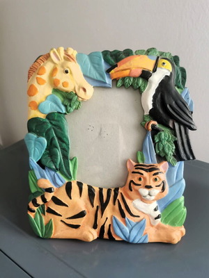 Children's frame with jungle animals like new