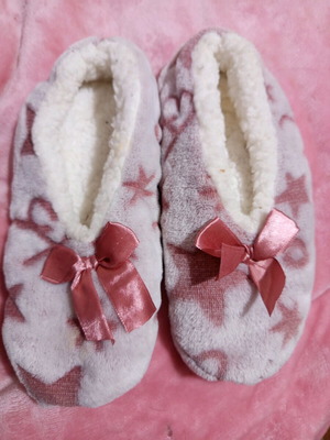 Jarseen women's fuzzy slippers size 36 pink new