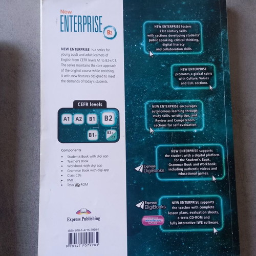 New Enterprise B2 Student’s Book & Workbook used