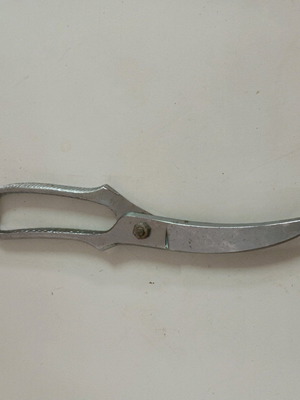 Metal kitchen scissors used, height 26 cm