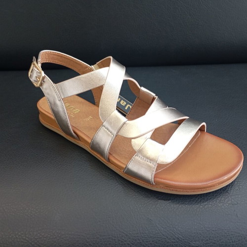 Jana sandals new, soft sole, comfortable fit, gold color