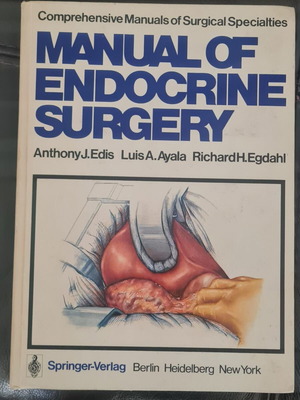 Manual of Endrocrine Surgery σκληρόδετο σαν καινούργιο