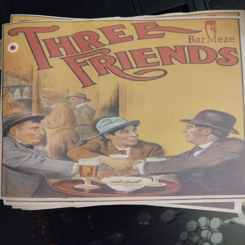 Old promotional poster like new without frame