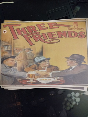 Old promotional poster like new without frame