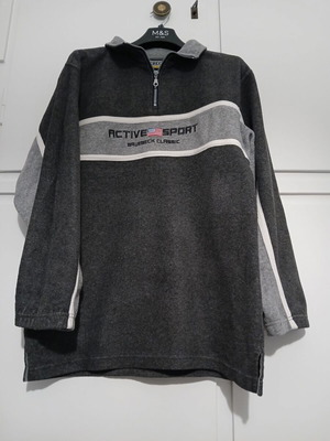 Bruebeck sweatshirt like new, black and gray, size M