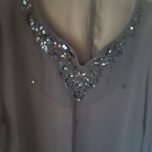 Vintage kaftani summer dress like new, black with sequins