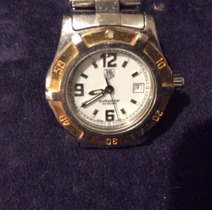 Tag heuer με χρυσό στεφάνι 14 καρατια