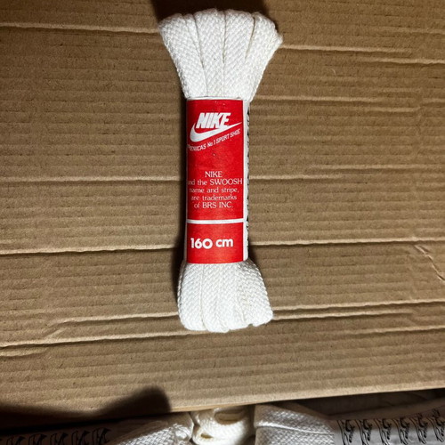 Nike Swoosh shoelaces 160cm white new