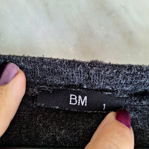 Knitted blouse dark gray used, size M