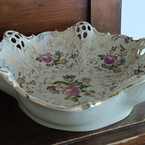 Vintage Rosenthal ivoire porcelain plate fondant dish with handmade floral design like new
